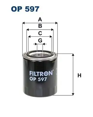 FILTRON OP597 Yağ Filtresi resmi