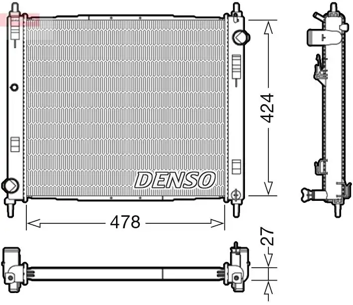 DENSO DRM46044 Radyatör 21410BA62A resmi