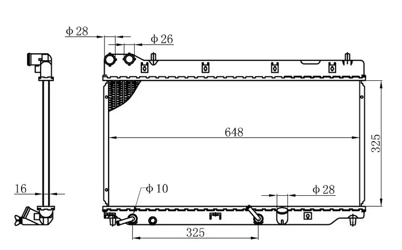 ORIS BHN062016 Radyatör 19010RWAJ51 resmi