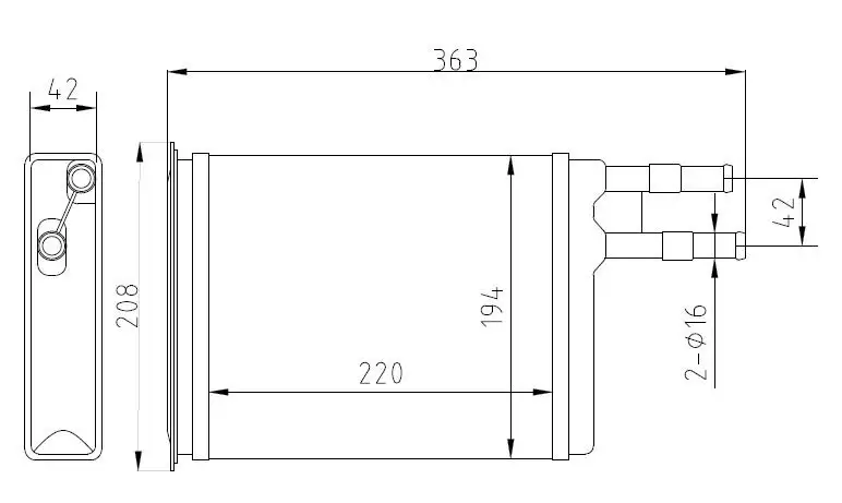 MGA 81104 Kalorifer Radyatörü 6448F9 resmi