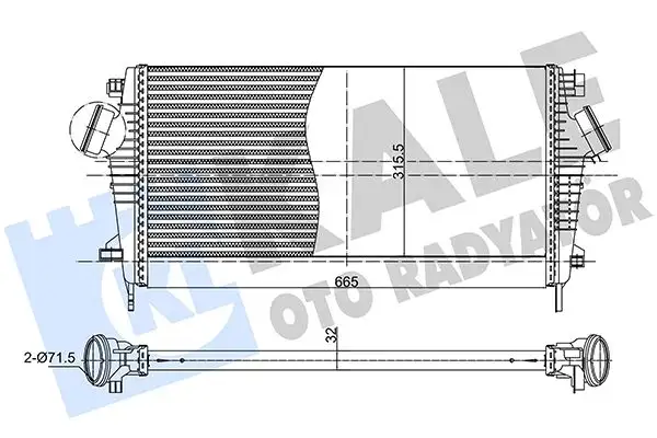 KALE 375610 Turbo Radyatörü 22829850 resmi