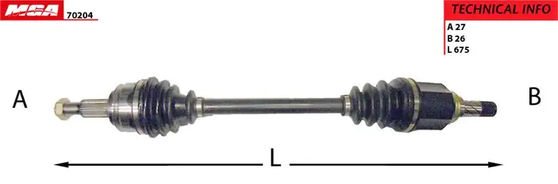 MGA 70204 Ön Aks (Sol) 8200687739 resmi