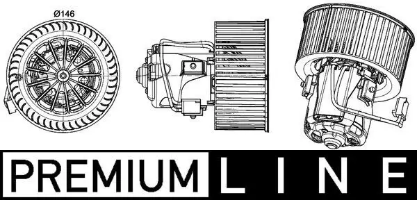 MAHLE AB150000P Kalorifer Motoru 64119200935 resmi