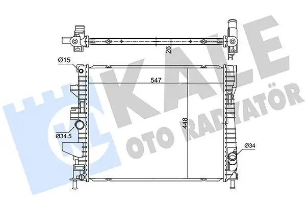 KALE 362675 Radyatör resmi