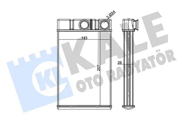 KALE 352130 Kalorifer Radyatörü 13406298 resmi