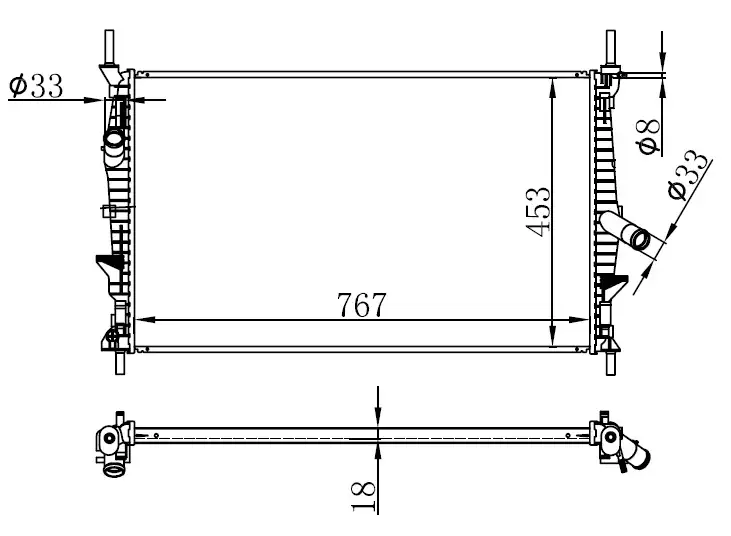 ORIS BFR177018 Radyatör BK218005CC resmi