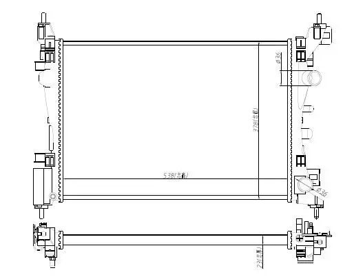 MGA 80744 Radyatör 1300340 resmi