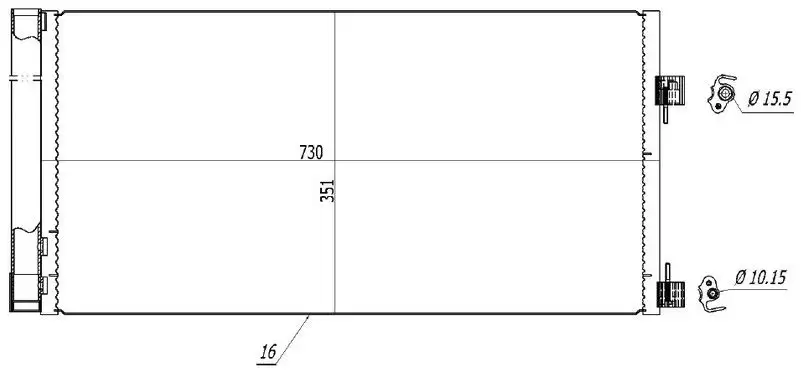 ORIS CRN685016 Klima Radyatörü 921100002R resmi
