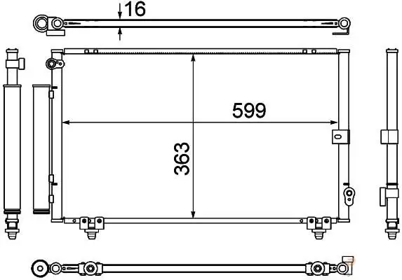 MGA 82179 Klima Radyatörü 8846012540 resmi