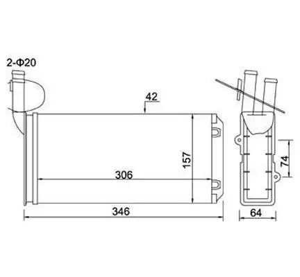 MAGNETI MARELLI 359000300070 Kalorifer Radyatörü 729819032 resmi