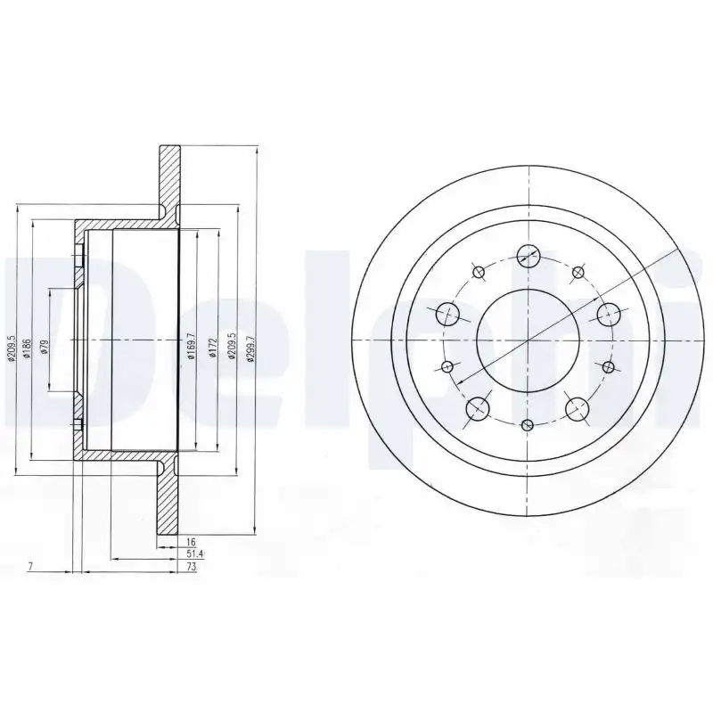 DELPHI BG4062 Arka Fren Diski resmi