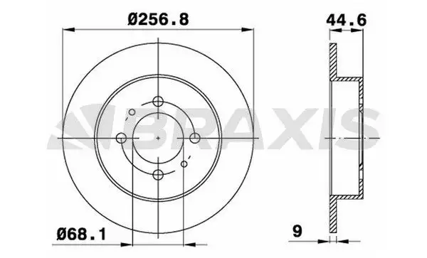 BRAXIS AE0582 Arka Fren Diski 4320654C01 resmi