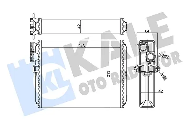 KALE 346430 Kalorifer Radyatörü 9171503 resmi
