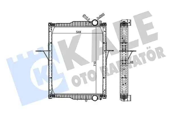 KALE 355695 Radyatör 7420809775 resmi