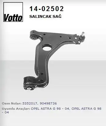 VOTTO 14-02502 Alt Salıncak (Sağ) 5352017 resmi
