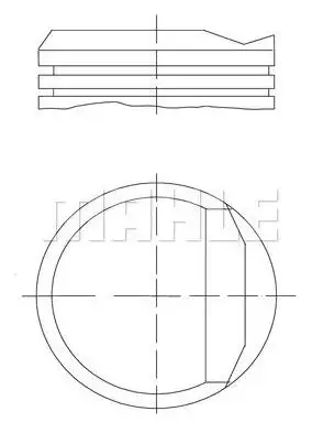 MAHLE 0222990 Piston Gömlek Segman (Set) 7700564872 resmi