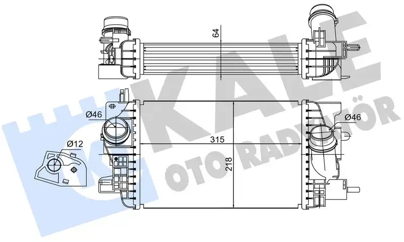 KALE 345055 Turbo Radyatörü 13283251 resmi