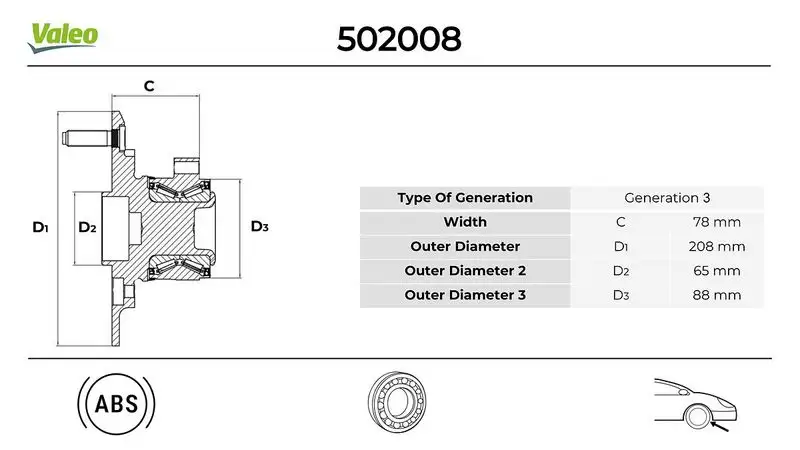 VALEO 502008 Ön Poyra resmi