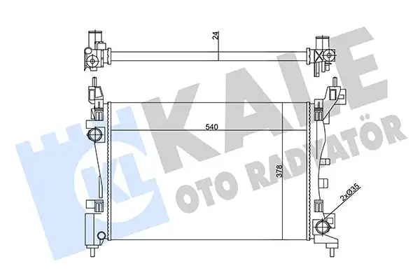 KALE 356435 Radyatör 55700447 resmi