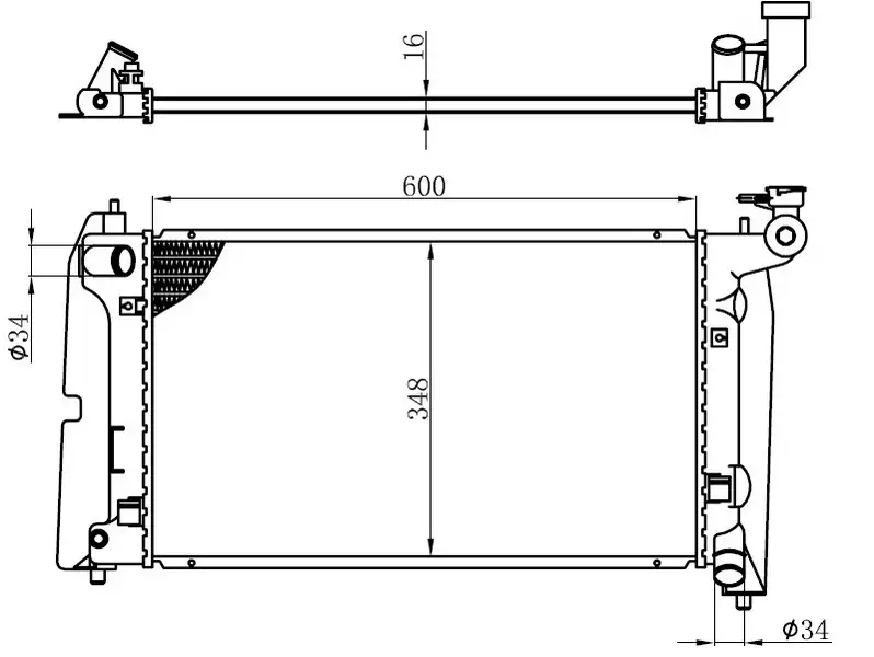 ORIS BTO065016 Radyatör 1640021180 resmi