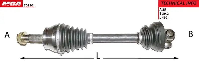 MGA 70180 Ön Aks (Sol) 51810626 resmi