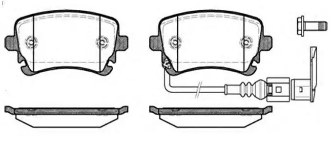 MGA 55209 Arka Fren Balatası 7H0698451 resmi