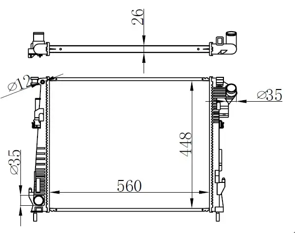 ORIS BRN088026 Radyatör resmi