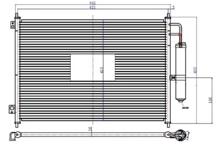 ORIS CNI100016 Klima Radyatörü 92100JG000 resmi