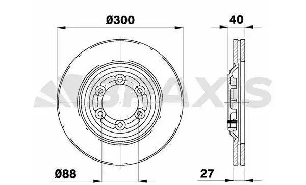 BRAXIS AE0716 Ön Fren Diski 8981246633 resmi