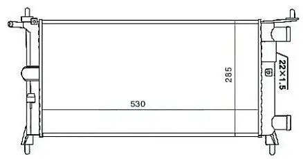 MGA 80167 Radyatör 1300173 resmi