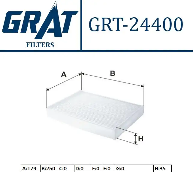 GRAT 24400 Polen Filtresi 272775340R resmi