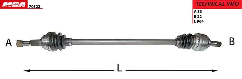 MGA 70322 Ön Aks (Sağ) 374322 resmi