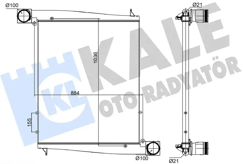 KALE 375625 Turbo Radyatörü A6295014101 resmi