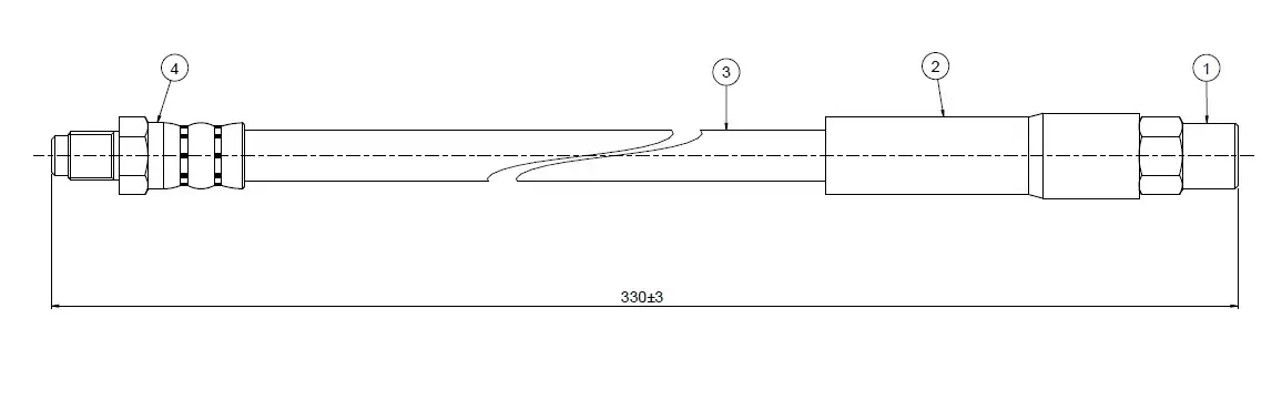 CAVO C800095B Arka Fren Hortumu 34321159890 resmi