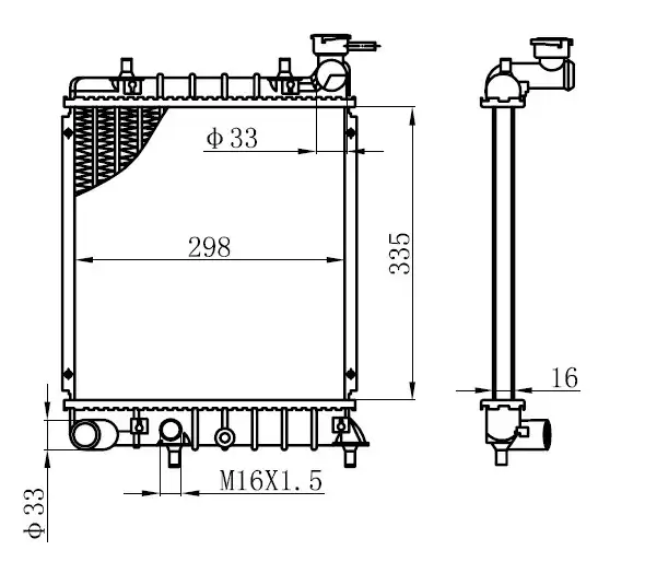 ORIS BHY022016 Radyatör 2531025050 resmi