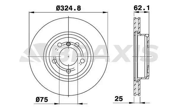 BRAXIS AD0233 Ön Fren Diski 34113400151 resmi