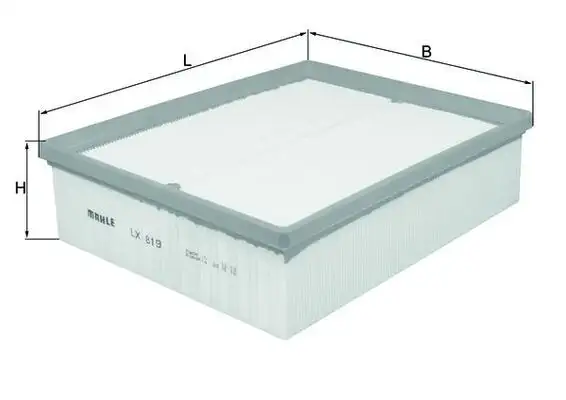 MAHLE LX819 Hava Filtresi resmi