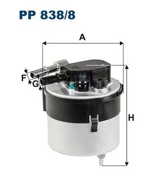 FILTRON PP838/8 Yakıt Filtresi resmi