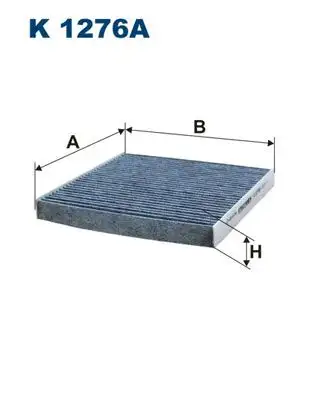 FILTRON K1276A Polen Filtresi (Karbonlu) A4518300018 resmi