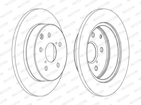 FERODO DDF1846C Arka Fren Diski 4243142060 resmi