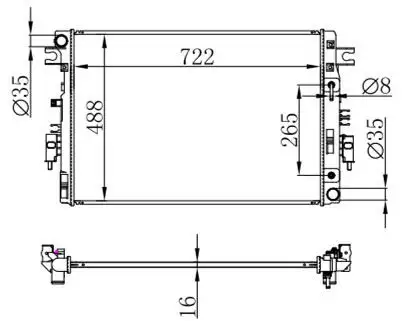 MGA 80804 Radyatör 214104KJ0A resmi