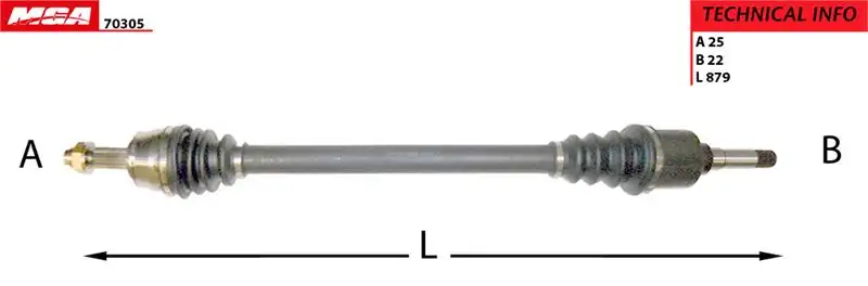 MGA 70305 Ön Aks (Sağ) 3273TC resmi