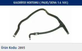 MASTER M2895 Kalorifer Hortumu 46440905 resmi