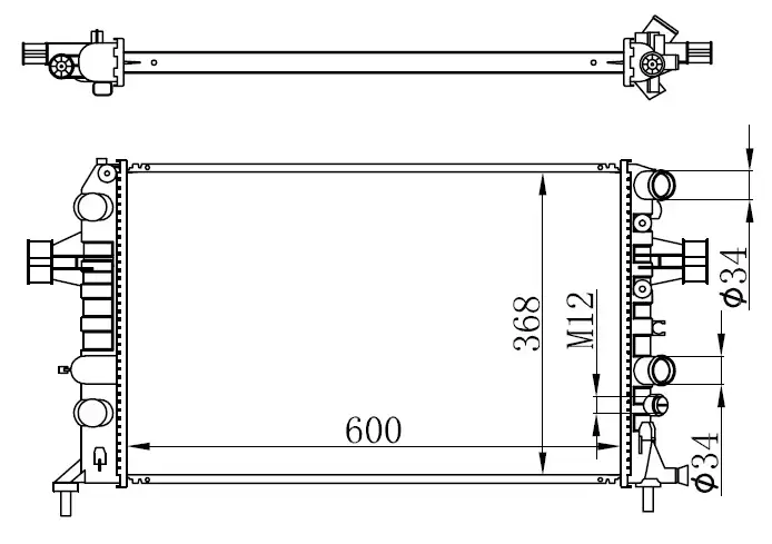 ORIS BOP185026 Radyatör 1300258 resmi