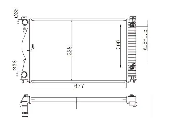MGA 80590 Radyatör 4F0121251AE resmi