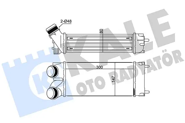 KALE 343800 Turbo Radyatörü 0384L4 resmi