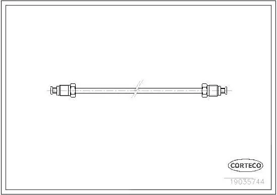 CORTECO 19035744 Ön Fren Hortumu A1234205128 resmi