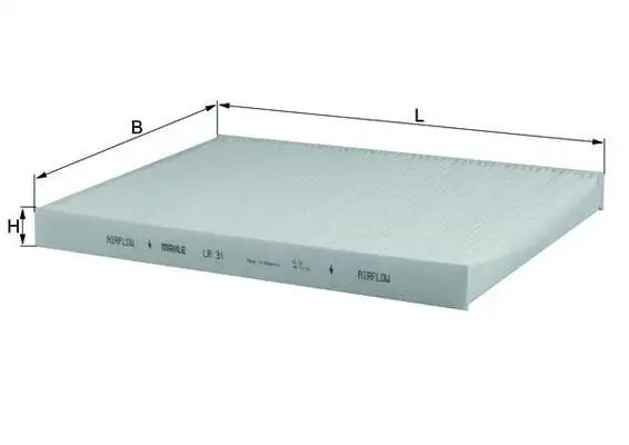 MAHLE LA31 Polen Filtresi resmi