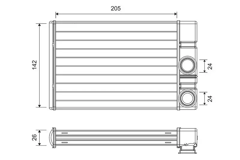 VALEO 811513 Kalorifer Radyatörü 13406298 resmi