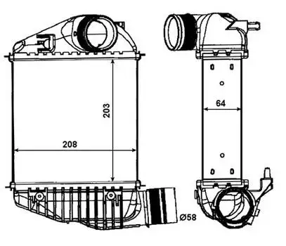 ORIS IAU001062 Turbo Radyatörü 4F0145805MSJ resmi
